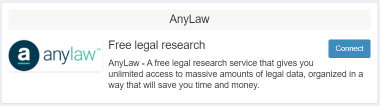 AnyLaw Connect