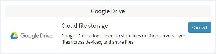 Google Drive Connect
